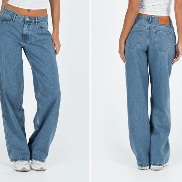 Princess Polly - Maryanne Mid Rise Relaxed Fit Jeans - Picture 2 of 2